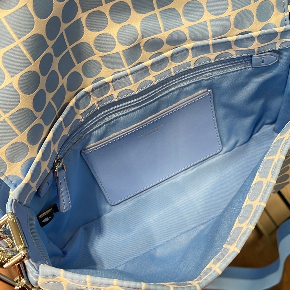 Kate Spade Noel Jacquard Convertible Crossbody Canvas XBody Shoulder
Astral Blu - Picture 12 of 16